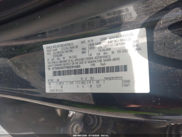 2019 FORD F-450 PLATINUM 9