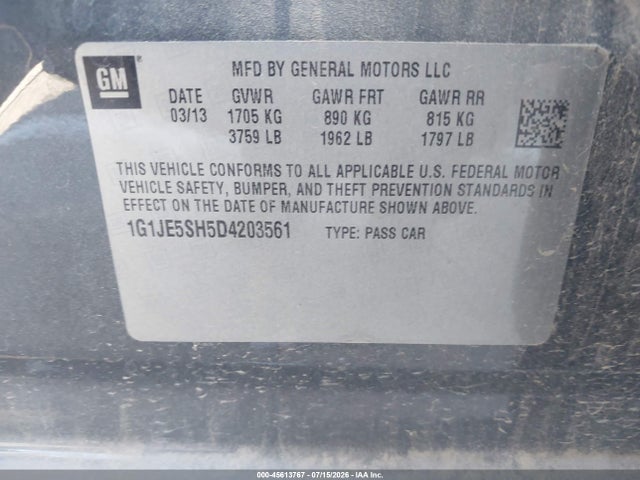 2013 Chevrolet SONIC LTZ AUTO 照片 9