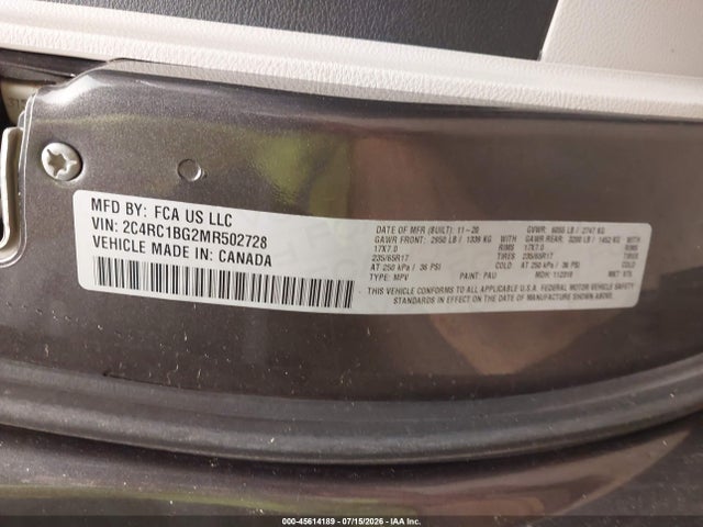 2021 CHRYSLER PACIFICA TOURING L 9