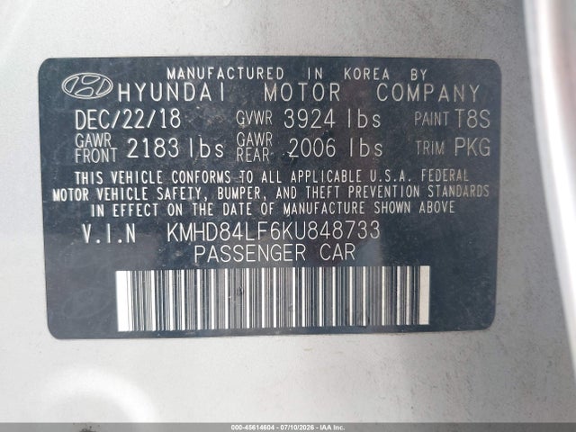 صورة 9 لـ 2019 Hyundai ELANTRA VALUE EDITION