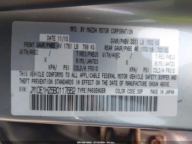 2011 Mazda MAZDA2 TOURING 照片 9