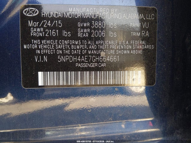 2016 Hyundai ELANTRA SE — фото 9