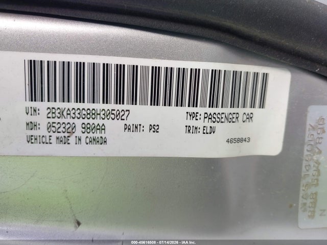 2008 Dodge CHARGER SXT 照片 9