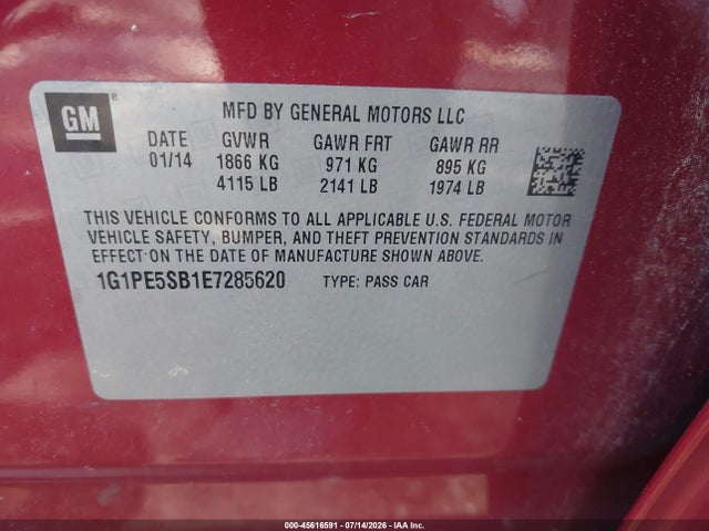 صورة 9 لـ 2014 Chevrolet CRUZE 2LT AUTO
