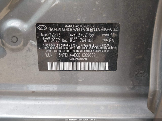 2013 Hyundai ELANTRA GLS 照片 9