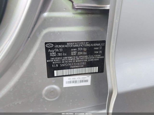 صورة 9 لـ 2020 Hyundai ELANTRA SE