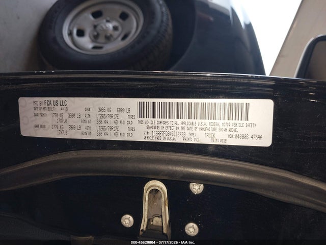 2019 RAM 1500 CLASSIC TRADESMAN 4X4 6'4 BOX 9