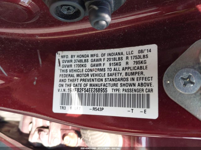 2014 Honda CIVIC LX photo 9
