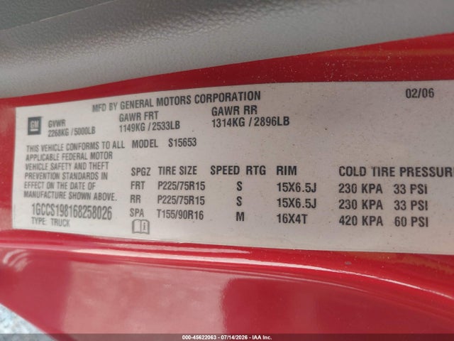 2006 Chevrolet COLORADO LS 照片 9