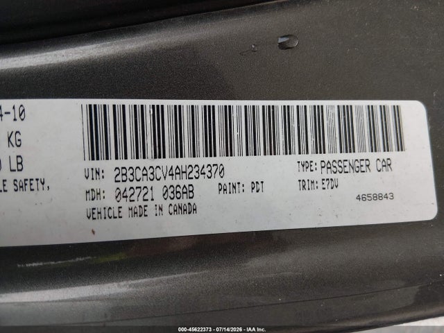 2010 Dodge CHARGER SXT 照片 9
