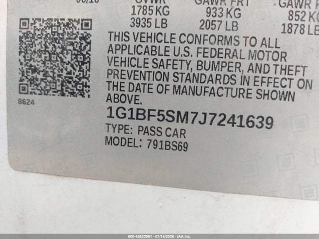 صورة 9 لـ 2018 Chevrolet CRUZE PREMIER AUTO