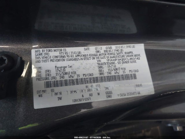 صورة 9 لـ 2012 FORD FOCUS SEL