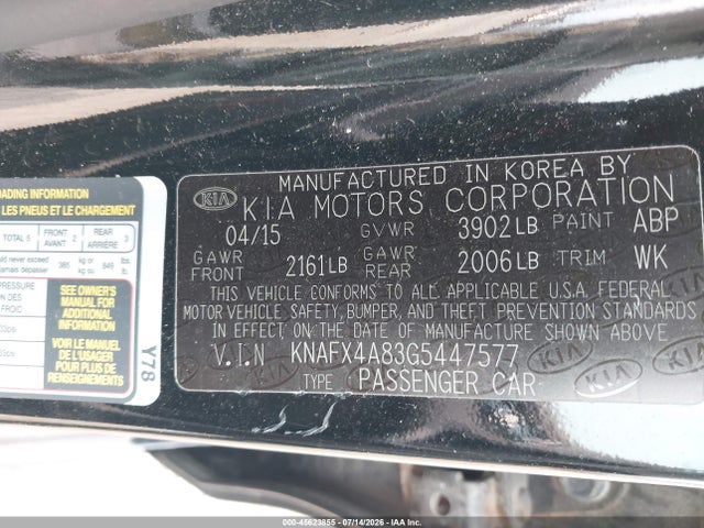 2016 KIA FORTE EX photo 9