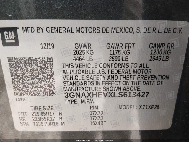 2020 CHEVROLET EQUINOX FWD LS 9