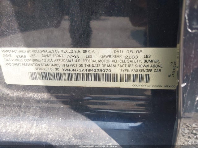 2009 Volkswagen JETTA S 照片 9