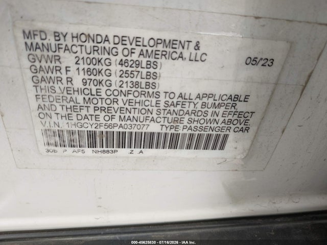2023 HONDA ACCORD HYBRID SPORT 9