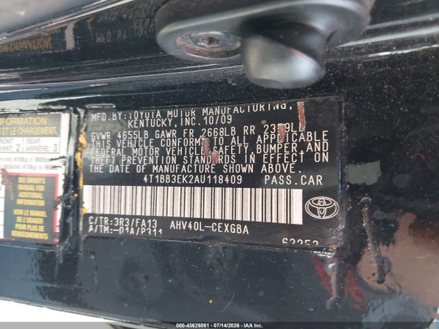 2010 Toyota CAMRY HYBRID — фото 9