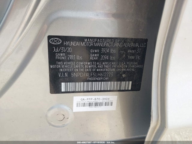 2020 Hyundai ELANTRA SE 照片 9