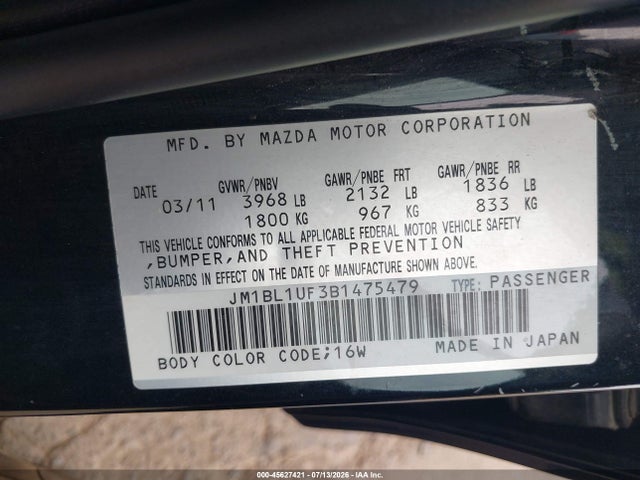 2011 Mazda MAZDA3 I SPORT thumbnail 9