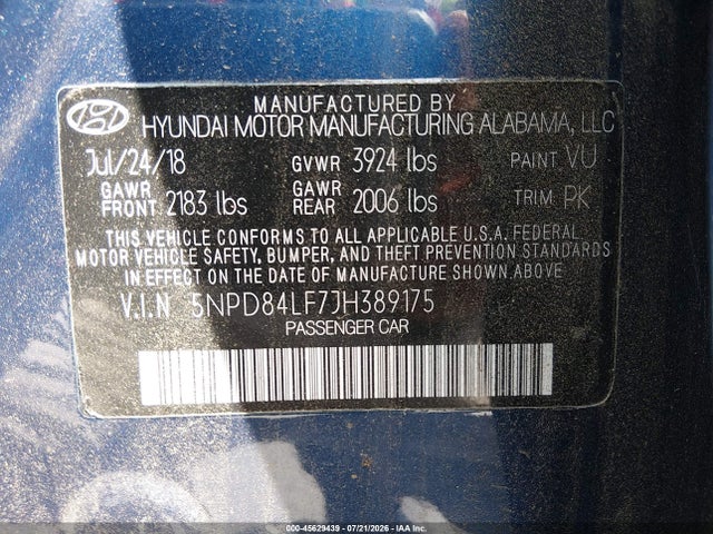 2018 Hyundai ELANTRA SEL 照片 9