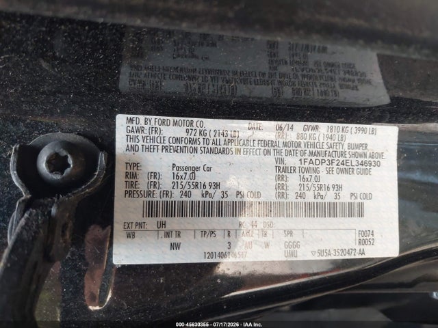صورة 9 لـ 2014 FORD FOCUS SE