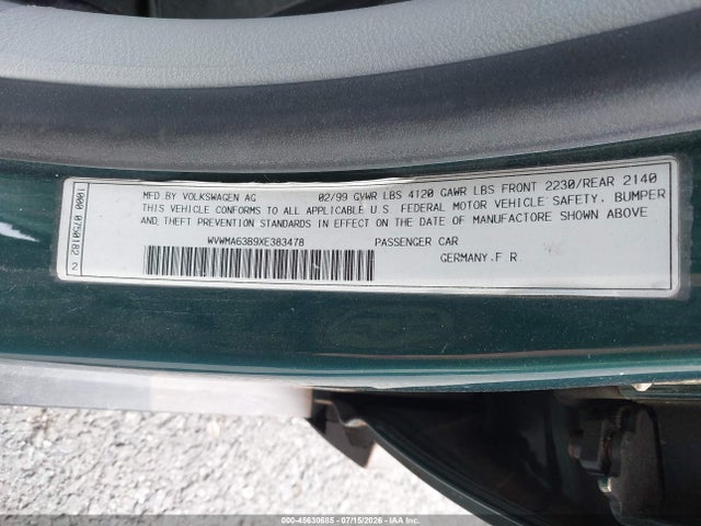 1999 Volkswagen PASSAT GLS 照片 9