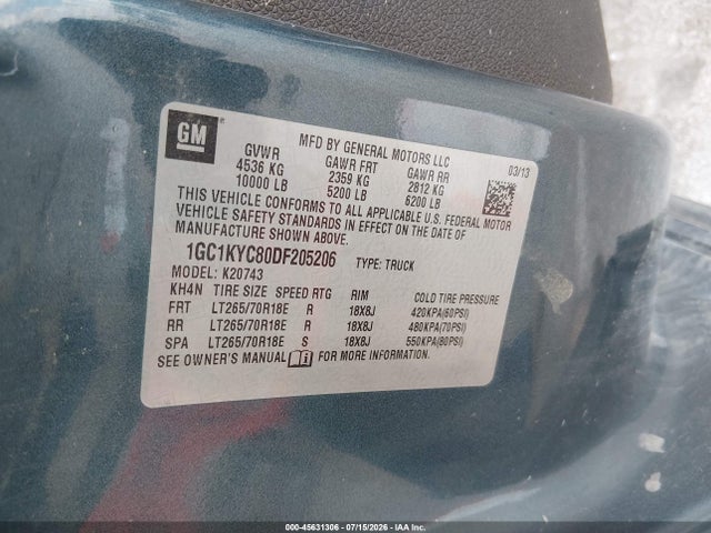 2013 Chevrolet SILVERADO 2500HD LTZ 照片 9