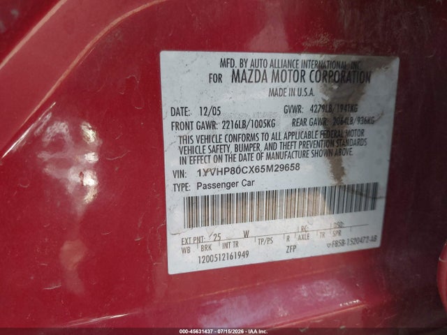 صورة 9 لـ 2006 Mazda MAZDA6 SPORT I