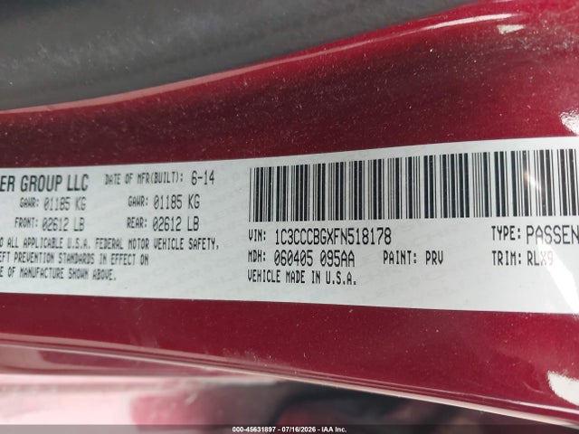 2015 Chrysler 200 S 照片 9