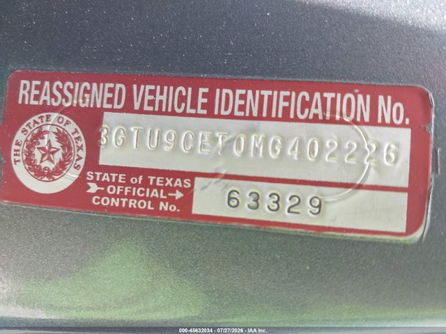 2021 GMC SIERRA 1500 4WD SHORT BOX ELEVATION — фото 9