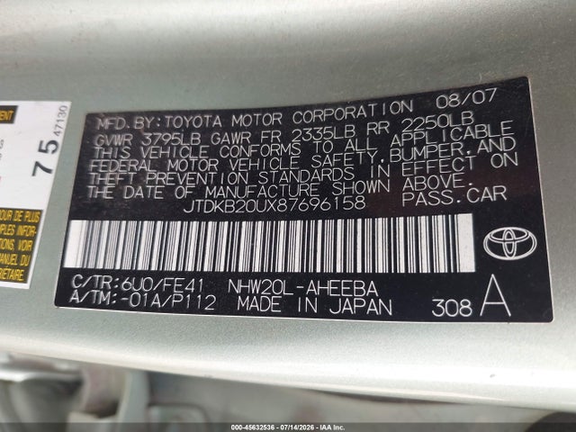 2008 Toyota PRIUS 照片 9