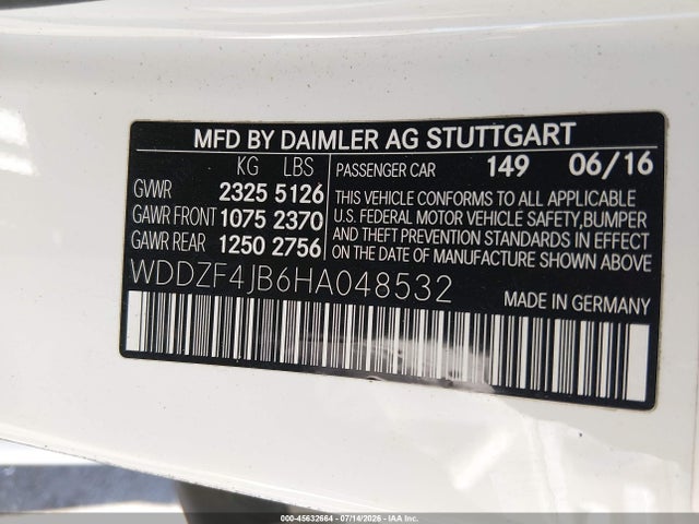 2017 MERCEDES-BENZ E 300 9