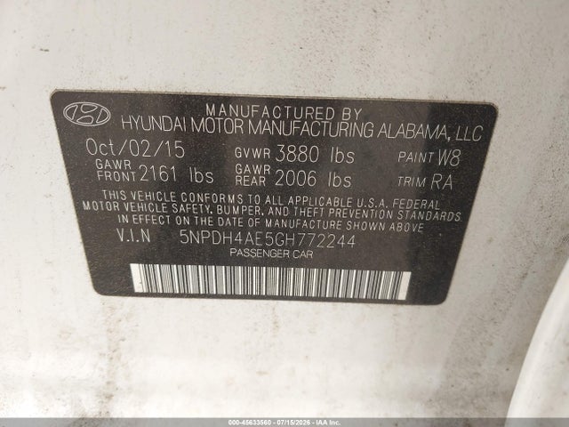 2016 Hyundai ELANTRA SE 照片 9
