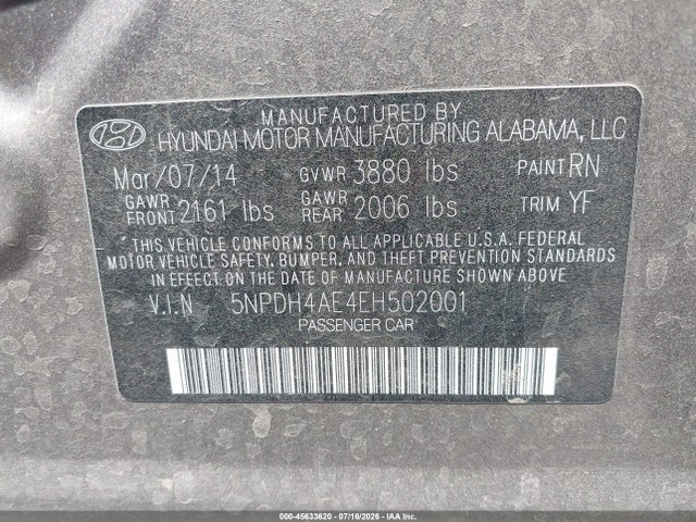 2014 Hyundai ELANTRA SE 照片 9