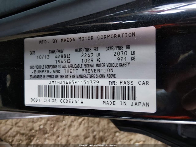 2014 Mazda MAZDA6 I GRAND TOURING 照片 9