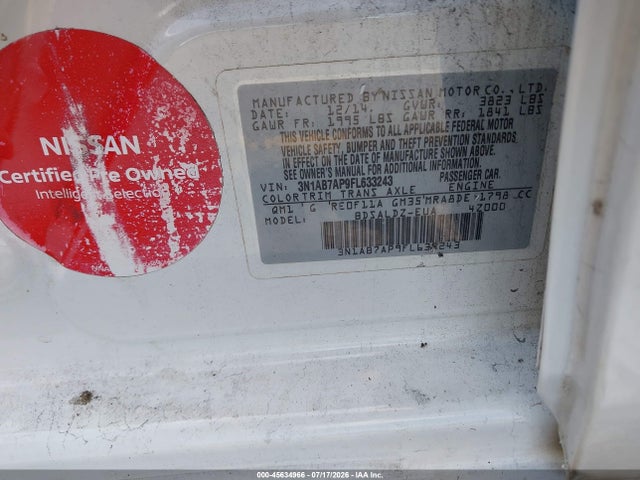 2015 Nissan SENTRA FE+ S/S/SL/SR/SV — фото 9