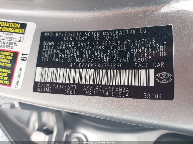صورة 9 لـ 2025 Toyota CAMRY LE
