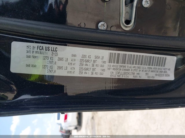 2019 JEEP CHEROKEE LATITUDE PLUS FWD 9
