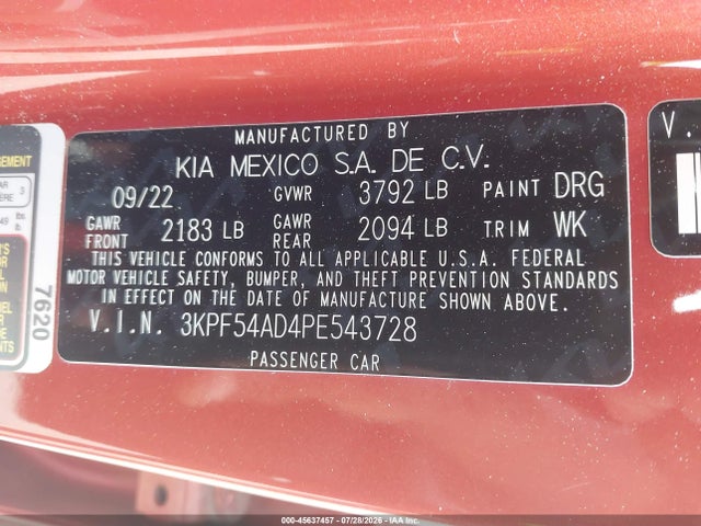 2023 KIA FORTE GT-LINE 9