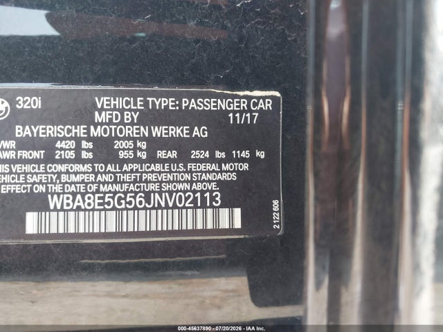2018 BMW 320I XDRIVE — фото 9