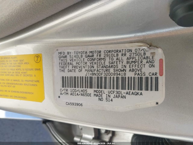 2002 Lexus LS 430 photo 9