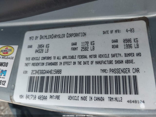2004 Chrysler 300M photo 9