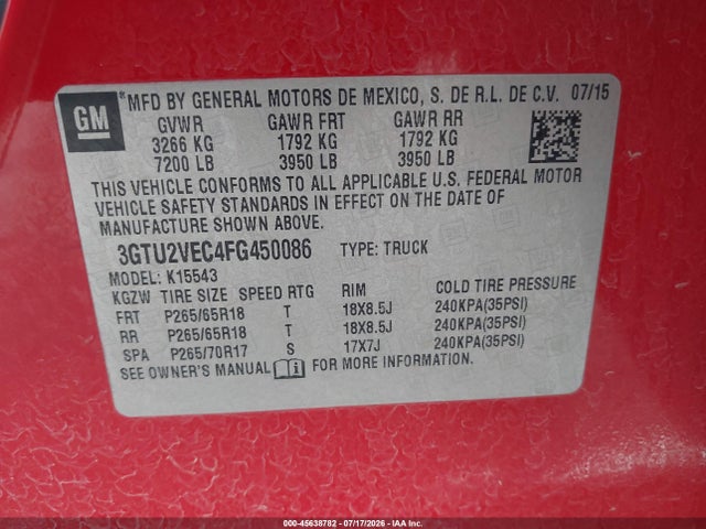 2015 GMC SIERRA 1500 SLT 照片 9