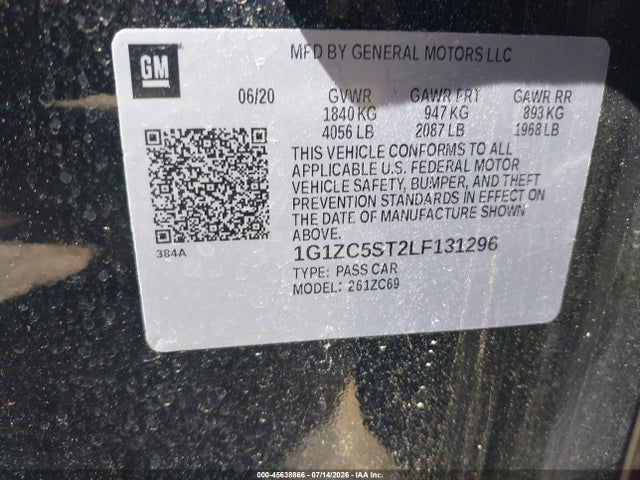 صورة 9 لـ 2020 Chevrolet MALIBU FWD 1FL