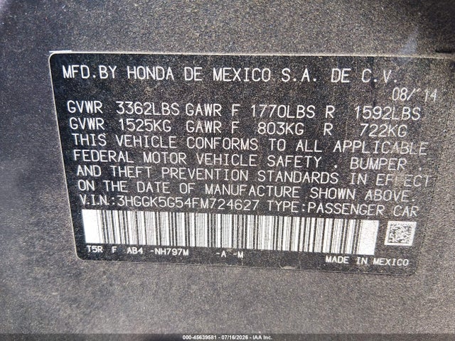 2015 Honda FIT LX — фото 9