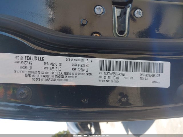 2015 Chrysler 300C PLATINUM 照片 9
