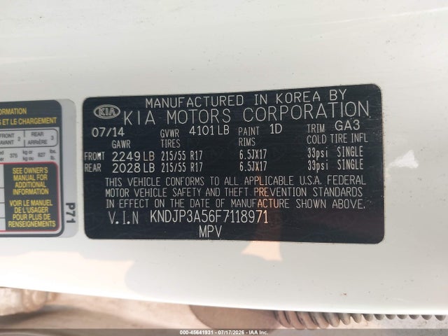 2015 KIA SOUL + 照片 9
