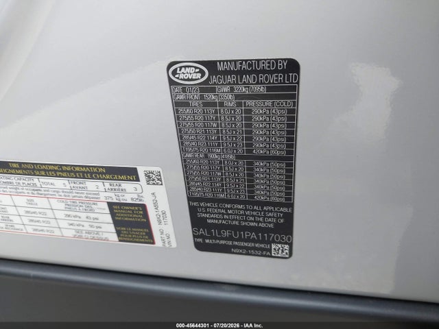 2023 LAND ROVER RANGE ROVER SPORT SE DYNAMIC 9
