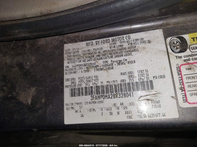صورة 9 لـ 2011 FORD FUSION SE