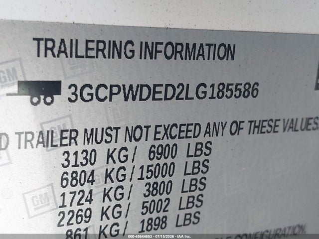 2020 CHEVROLET SILVERADO 1500 2WD SHORT BED RST 9